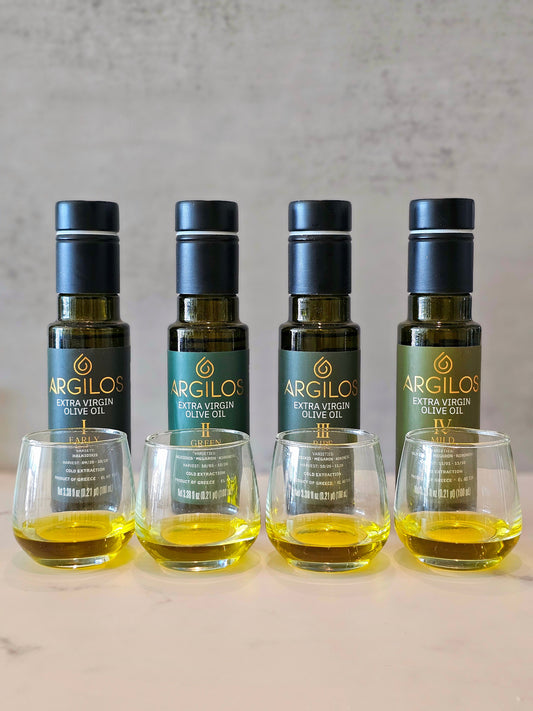 ARGILOS Greek Extra Virgin Olive Oil Tasting Bundle
